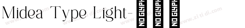 Midea Type Light字体转换